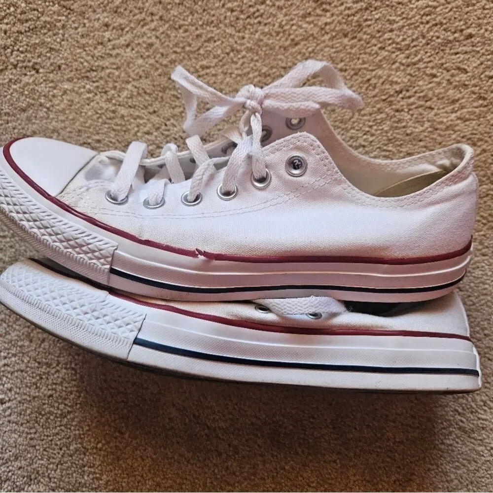Converse All Star Chuck Taylor style mens 7 women's 9 white sneakers - Picture 11 of 15